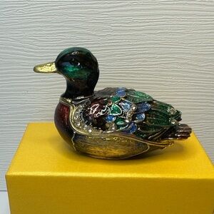 Duck Trinket Box Tchotchke NIB